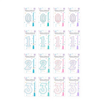 Wholesale Pastel Musical Birthday Candle Set | Wholesale Direct