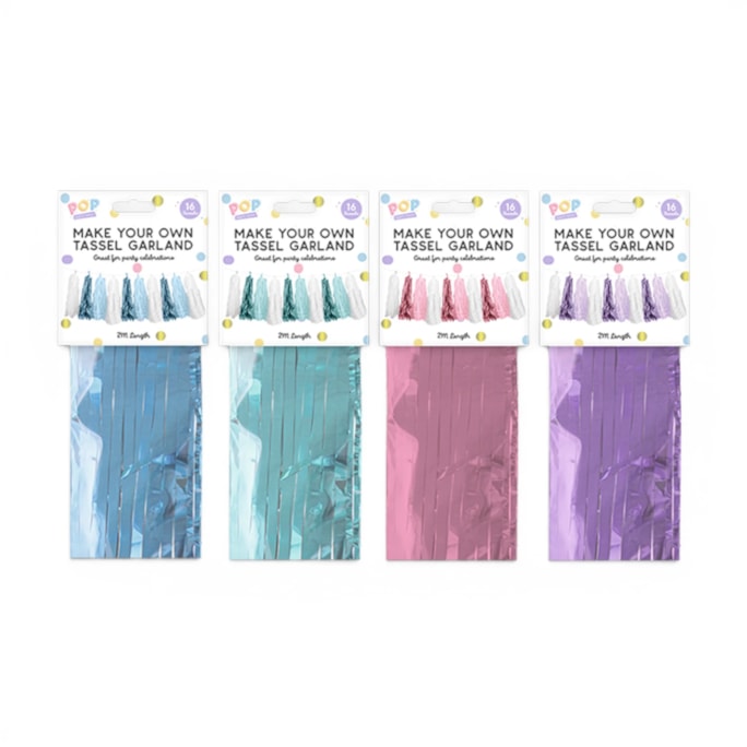 Wholesale Pastel DIY Tassel Garland 2M | Wholesale Direct