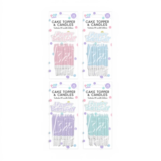 Wholesale Pastel Cake Topper & Candles | Wholesale Direct