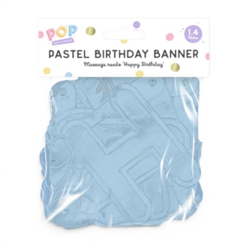 Wholesale Pastel Happy Birthday Banner 1.4M | Wholesale Direct