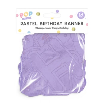 Wholesale Pastel Happy Birthday Banner 1.4M | Wholesale Direct