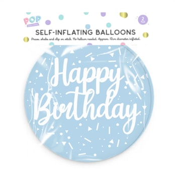 Wholesale Pastel Self Inflating Balloon 2pk | Wholesale Direct