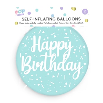 Wholesale Pastel Self Inflating Balloon 2pk | Wholesale Direct