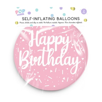 Wholesale Pastel Self Inflating Balloon 2pk | Wholesale Direct
