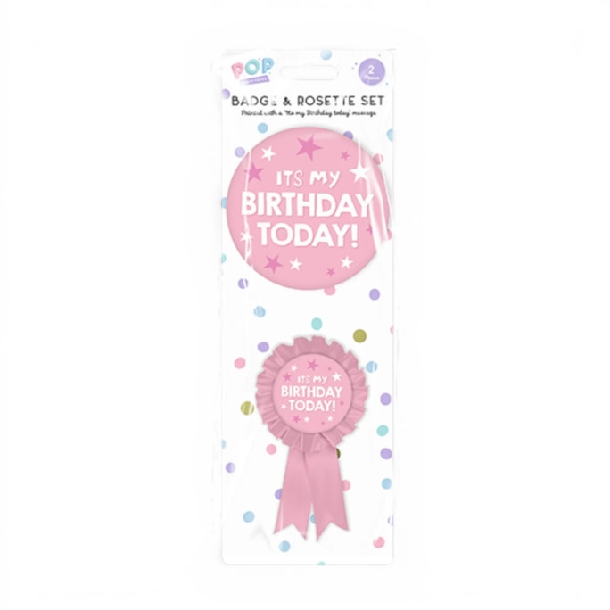 Wholesale Pastel Birthday Party Badge Set 2pcs | Wholesale Direct Wholesale Pastel Birthday Party Badge Set 2pcs | Wholesale Direct