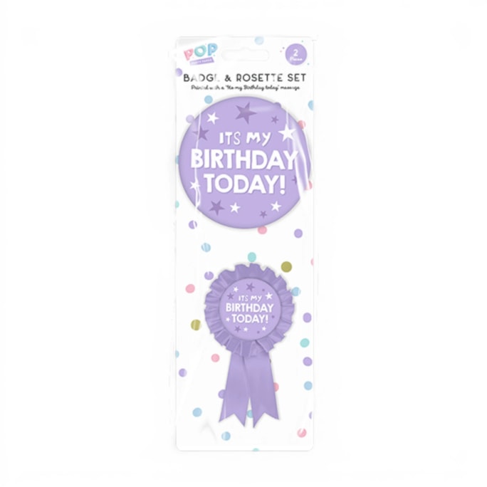 Wholesale Pastel Birthday Party Badge Set 2pcs | Wholesale Direct Wholesale Pastel Birthday Party Badge Set 2pcs | Wholesale Direct