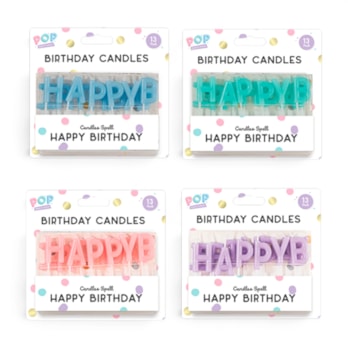 Wholesale Pastel Happy Birthday Candles | Wholesale Direct Wholesale Pastel Happy Birthday Candles | Wholesale Direct