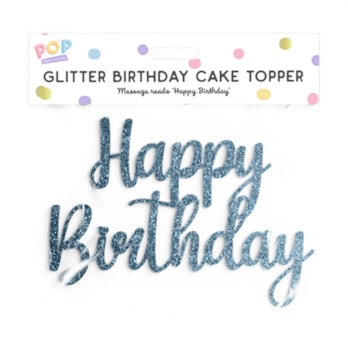 Wholesale Pastel Glitter Happy Birthday Cake Topper | Wholesale Direct