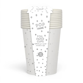 Wholesale Metallic Foil Print Paper Cups 10pk | Wholesale Direct Wholesale Metallic Foil Print Paper Cups 10pk | Wholesale Direct