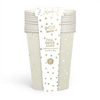 Wholesale Metallic Foil Print Paper Cups 10pk | Wholesale Direct Wholesale Metallic Foil Print Paper Cups 10pk | Wholesale Direct