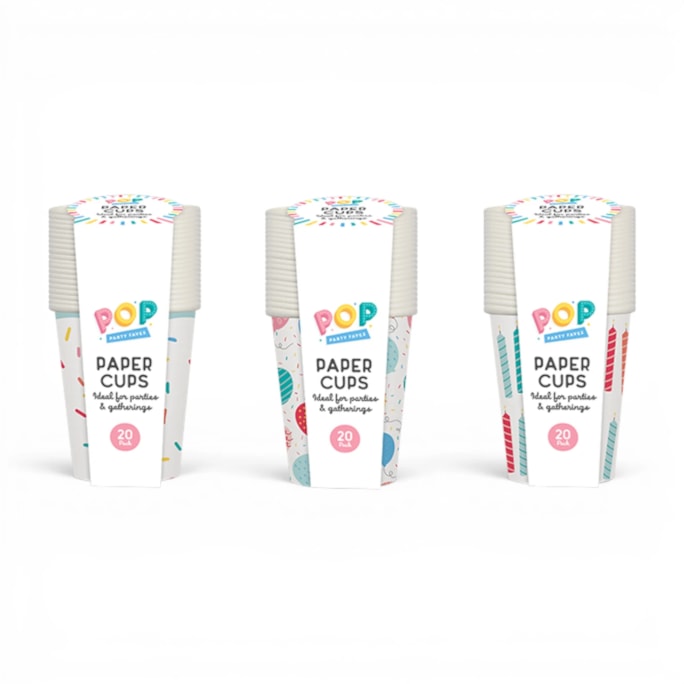 Wholesale Printed Paper Cups 20pk | Wholesale Direct