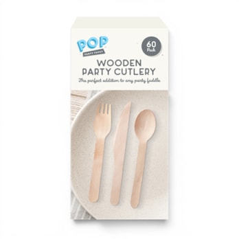Wholesale Eco Wooden Cutlery 60pk | Wholesale Direct