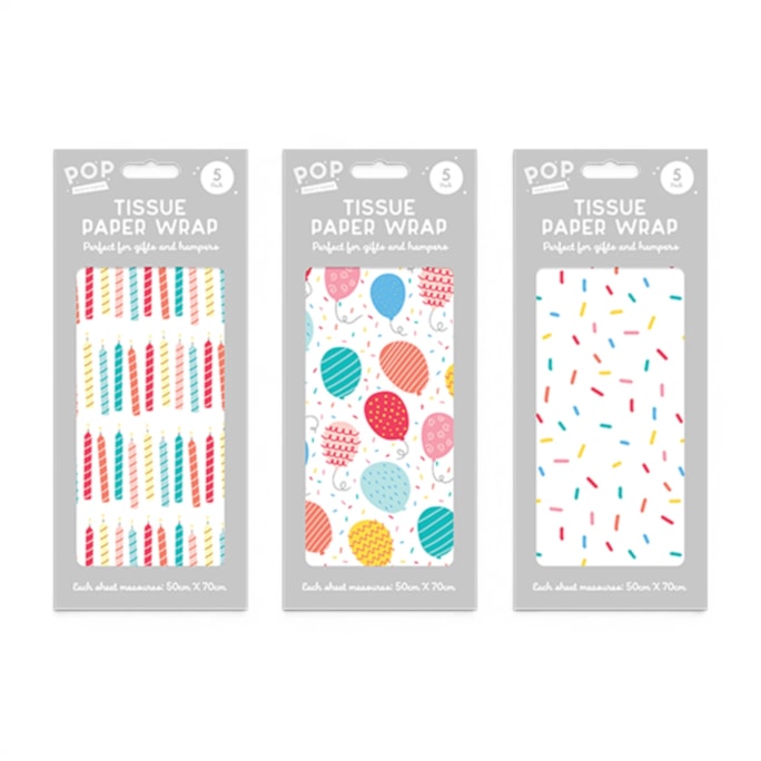 Wholesale Birthday Tissue Wrap 5pk | Wholesale Direct Wholesale Birthday Tissue Wrap 5pk | Wholesale Direct