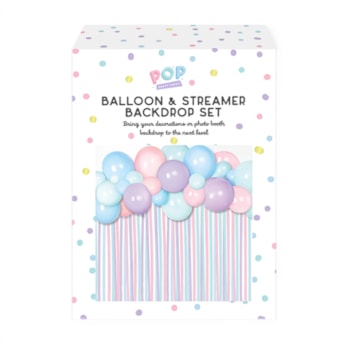 Wholesale Pastel Balloons & Streamer Back Drop Set | Wholesale Direct Wholesale Pastel Balloons & Streamer Back Drop Set | Wholesale Direct