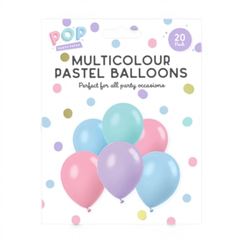 Wholesale Pastel Multicolour Balloons 20pk | Wholesale Direct
