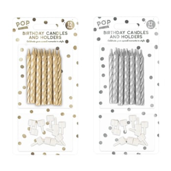 Wholesale Metallic Candles Set 12pk | Wholesale Direct Wholesale Metallic Candles Set 12pk | Wholesale Direct