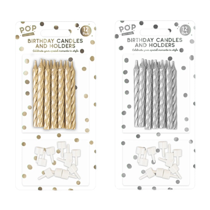 Wholesale Metallic Candles Set 12pk | Wholesale Direct Wholesale Metallic Candles Set 12pk | Wholesale Direct