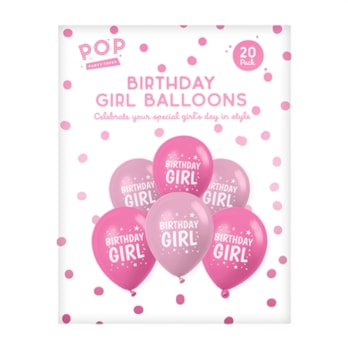 Wholesale Birthday Girl Balloons 20pk | Wholesale Direct