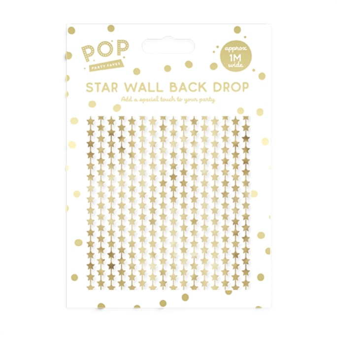 Wholesale Metallic Star Wall Back Drop | Wholesale Direct