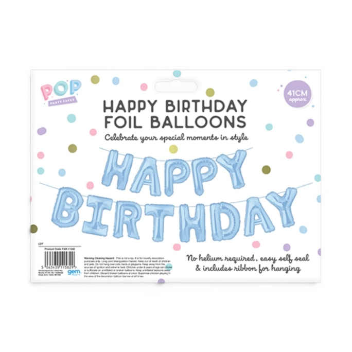 Wholesale Pastel Happy Birthday Foil Balloons 41cm | Wholesale Direct Wholesale Pastel Happy Birthday Foil Balloons 41cm | Wholesale Direct
