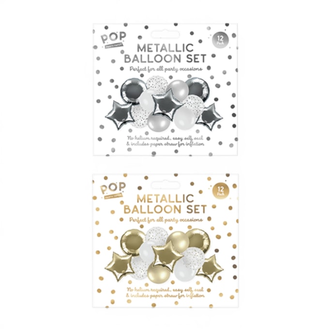 Wholesale Metallic Balloon Set 12pk | Wholesale Direct Wholesale Metallic Balloon Set 12pk | Wholesale Direct