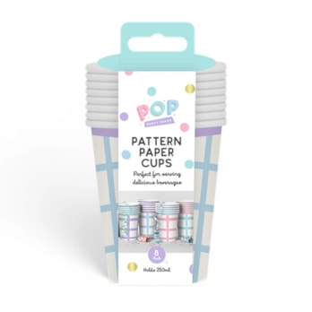 Wholesale Patterned Paper Cups 8pk | Wholesale Direct