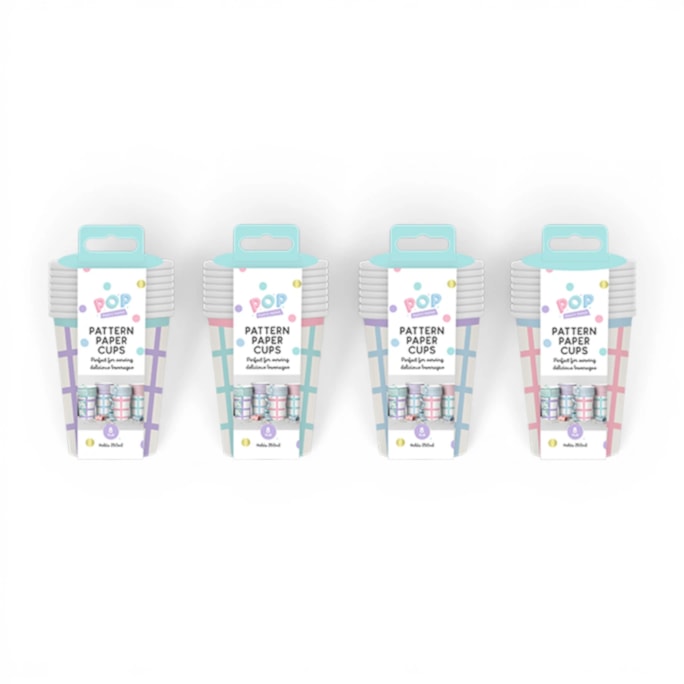 Wholesale Patterned Paper Cups 8pk | Wholesale Direct Wholesale Patterned Paper Cups 8pk | Wholesale Direct