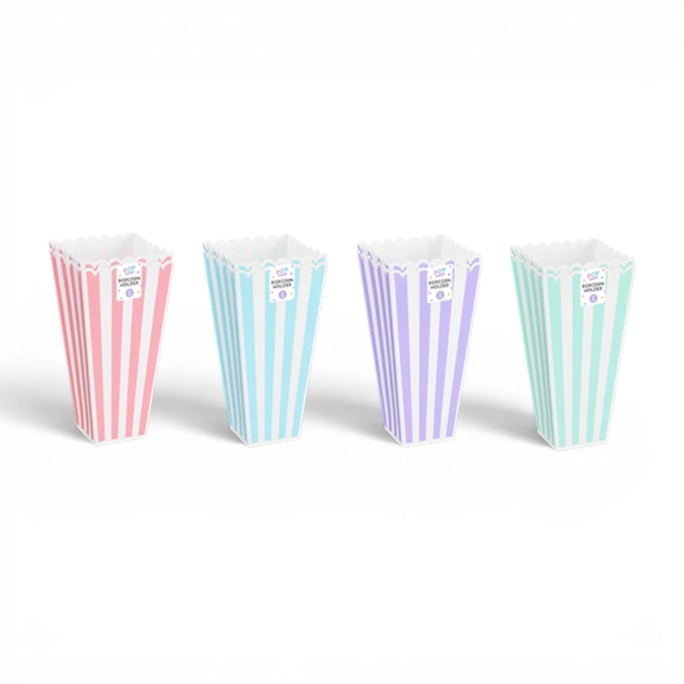 Wholesale Small Pastel Popcorn Holder 2pk | Wholesale Direct