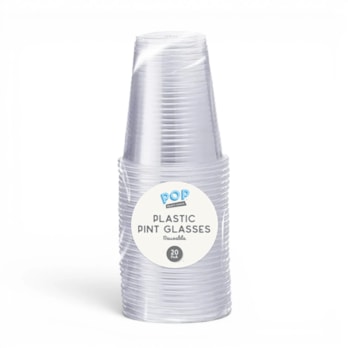 Wholesale Reusable Plastic Pint Glasses 20pk | Wholesale Direct
