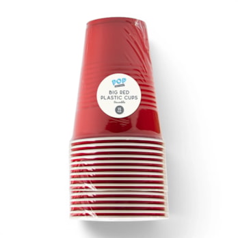 Wholesale Red Plastic Cup 18oz 15pk | Wholesale Direct
