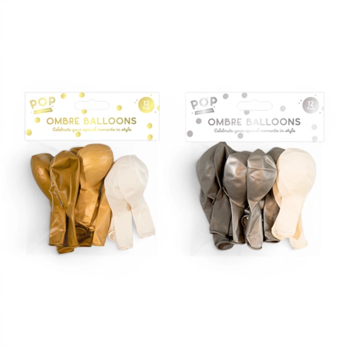 Wholesale Metallic Ombre Balloons 12pk | Wholesale Direct