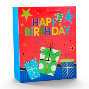 Wholesale Childrens Foiled Large Gift Bag 30x42x12cm | Wholesale Direct