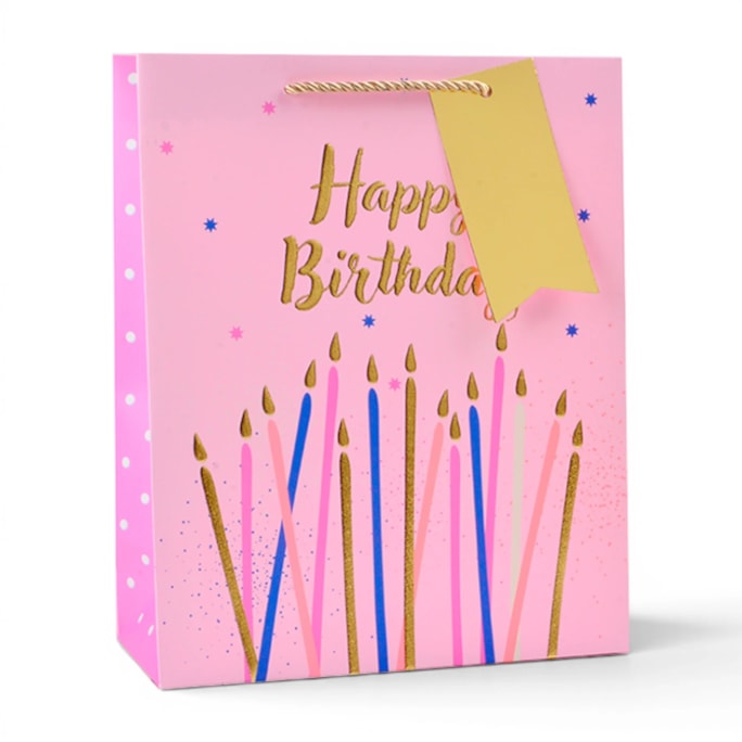 Wholesale Girls Foiled Embossed Birthday Medium Gift Bag 26x32x12cm | Wholesale Direct Wholesale Girls Foiled Embossed Birthday Medium Gift Bag 26x32x12cm | Wholesale Direct