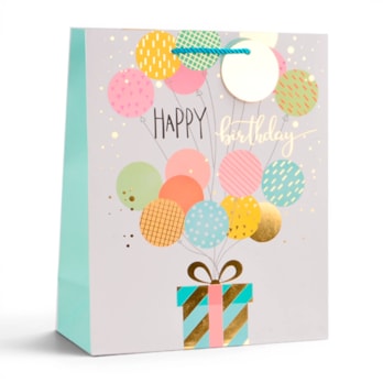 Wholesale Unisex Foiled Birthday Medium Gift Bag 26x32x12cm | Wholesale Direct
