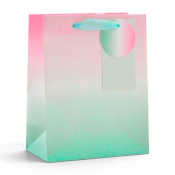 Wholesale Ombre Iridescent Glitter Medium Gift Bag 26x32x12cm | Wholesale Direct