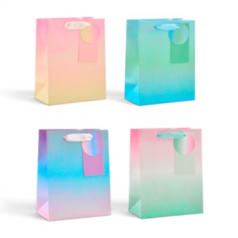Wholesale Ombre Iridescent Glitter Large Gift Bag 30x42x12cm | Wholesale Direct Wholesale Ombre Iridescent Glitter Large Gift Bag 30x42x12cm | Wholesale Direct