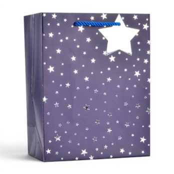 Wholesale Foiled Star Medium Gift Bag 26x32x12cm | Wholesale Direct
