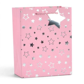 Wholesale Foiled Star Medium Gift Bag 26x32x12cm | Wholesale Direct