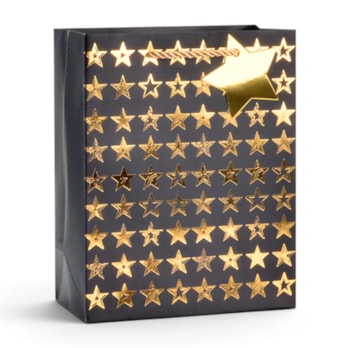 Wholesale Foiled Star Large Gift Bag 30x42x12cm | Wholesale Direct