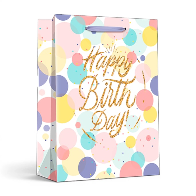 Wholesale Pastel Glitter Happy Birthday Medium Gift Bag 26x32x12cm | Wholesale Direct Wholesale Pastel Glitter Happy Birthday Medium Gift Bag 26x32x12cm | Wholesale Direct