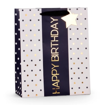 Wholesale Mens Foiled Happy Birthday Large Gift Bag 30x42x12cm | Wholesale Direct Wholesale Mens Foiled Happy Birthday Large Gift Bag 30x42x12cm | Wholesale Direct