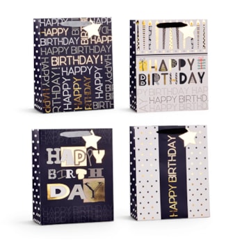 Wholesale Mens Foiled Happy Birthday Large Gift Bag 30x42x12cm | Wholesale Direct Wholesale Mens Foiled Happy Birthday Large Gift Bag 30x42x12cm | Wholesale Direct