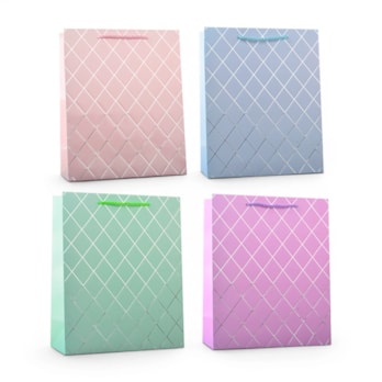 Wholesale Pastel Foiled Medium Gift Bag 26x32x12cm | Wholesale Direct Wholesale Pastel Foiled Medium Gift Bag 26x32x12cm | Wholesale Direct