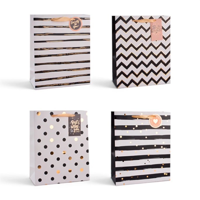 Wholesale Patterned Foil Medium Gift Bag 26x32x12cm | Wholesale Direct