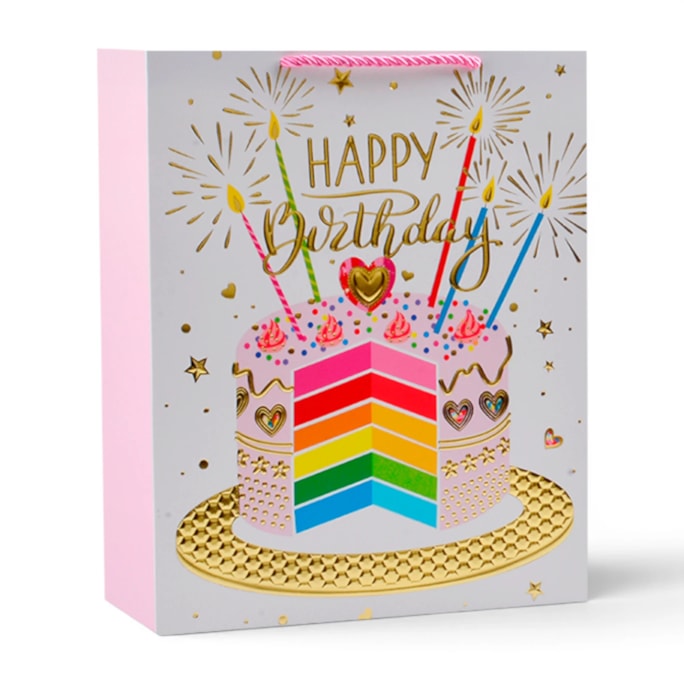 Wholesale Unisex Foiled  Large Gift Bag 30x42x12cm | Wholesale Direct