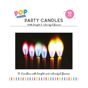 Wholesale Coloured Flame Party Candles 10pk | Wholesale Direct Wholesale Coloured Flame Party Candles 10pk | Wholesale Direct
