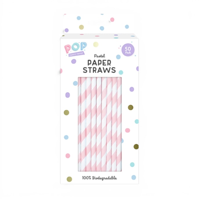 Wholesale Paper Straws Pastel 50pk | Wholesale Direct Wholesale Paper Straws Pastel 50pk | Wholesale Direct