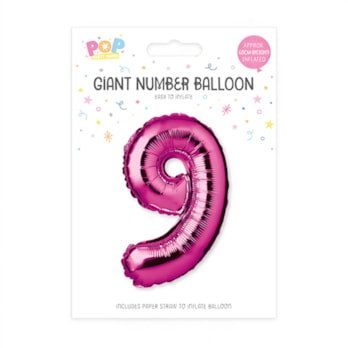 Wholesale Pink Foil Number Balloon 65cm | Wholesale Direct