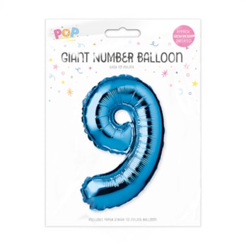 Wholesale Blue Foil Number Balloon 65cm | Wholesale Direct