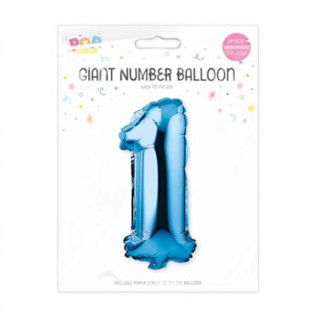 Wholesale Blue Foil Number Balloon 65cm | Wholesale Direct